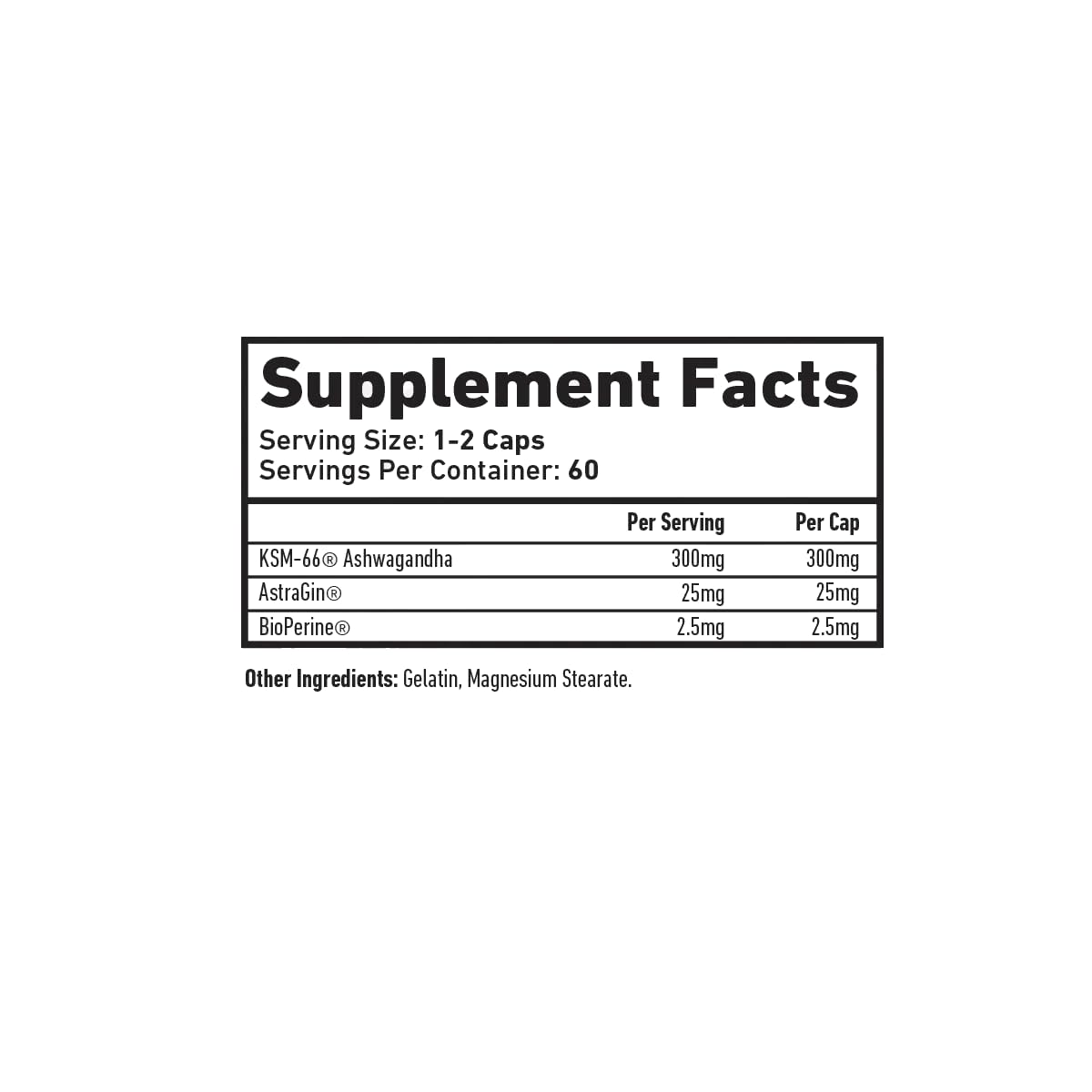 TWP Ashwagandha 60 Caps - Ashwagandha