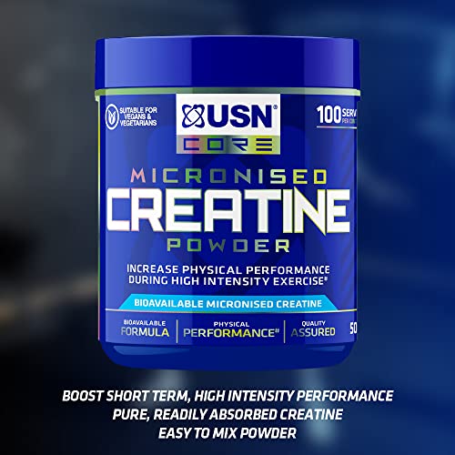USN Creatine Monohydrate - 500g / Unflavoured - Creatine Powder