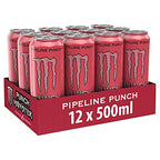 12-pack of Monster Energy Juiced Mango Loco carbonated energy drinks cans