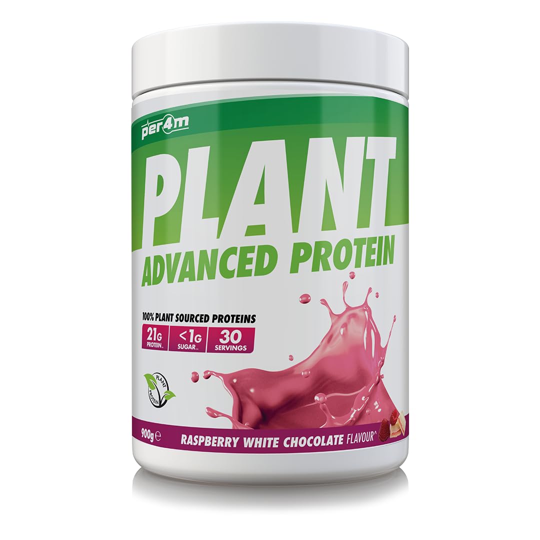 Per4m Plant Protein - 900g / Raspberry White Chocolate - Vegan Protein Powder