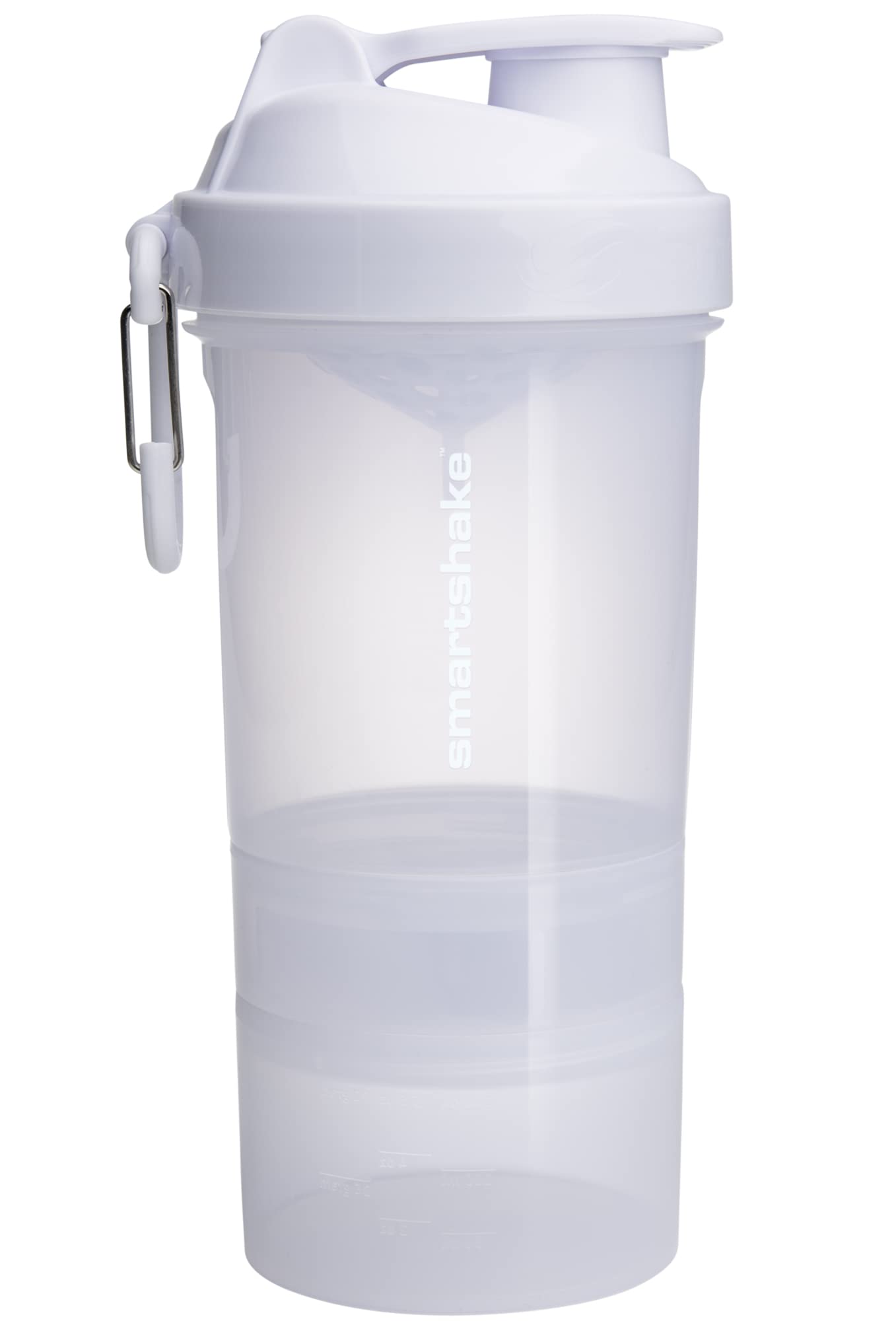 Smartshake O2Go Shaker - 600ml / Pure White - Shaker Bottle (Less Than 2 Litres)