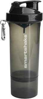 Smartshake Slim Shaker - 500ml / Gunsmoke - Shaker Bottle (Less Than 2 Litres)
