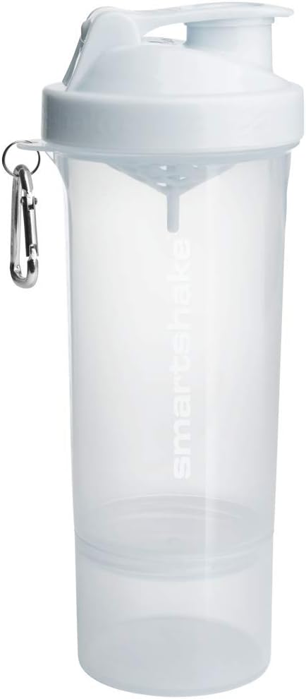 Smartshake Slim Shaker - 500ml / Pure White - Shaker Bottle (Less Than 2 Litres)
