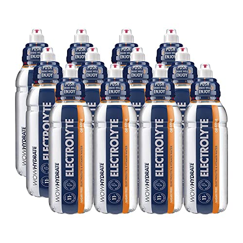 Wow Hydrate Electrolyte Water - 12x500ml / Orange - Hydration Ready-To-Drinks