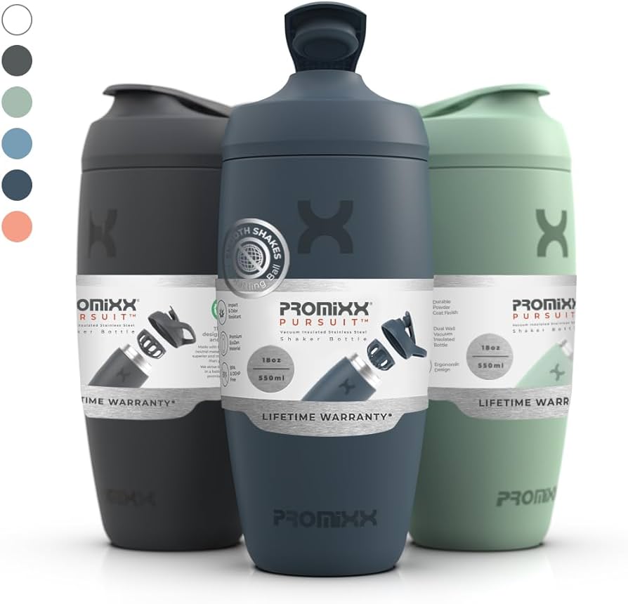 PROMiXX Pursuit Stainless-Steel Shaker Bottle - Shaker Bottle (Less Than 2 Litres)