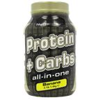Banana-flavored NutriSport Protein + Carbs for post exercise muscle glycogen boost