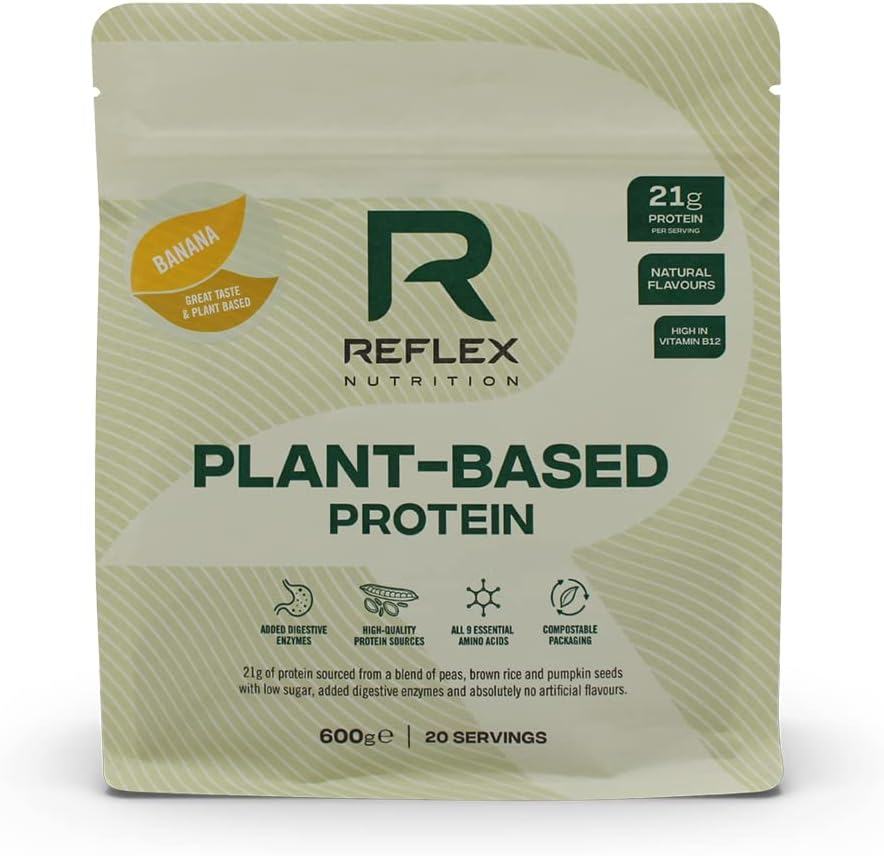 Reflex Nutrition Plant Based Protein - 600g / Banana - Plant Protein Powder