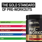 Optimum Nutrition Gold Standard Pre-Workout tub with flavor options for gold standard pre-workout