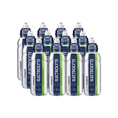Wow Hydrate Electrolyte Water - 12x500ml / Lemon & Lime - Hydration Ready-To-Drinks