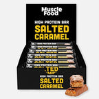 MuscleFood High Protein Bar - 12x45g / Salted Caramel - Protein Bars