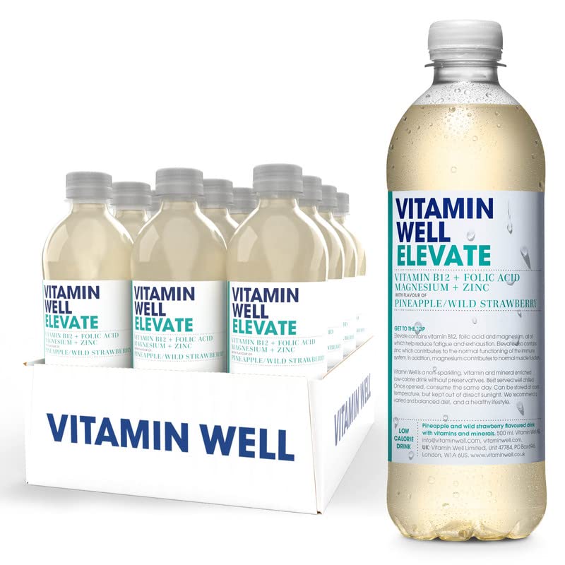 Vitamin Well Elevate - 12x500ml / Pineapple & Wild Strawberry - Vitamin Ready-To-Drinks