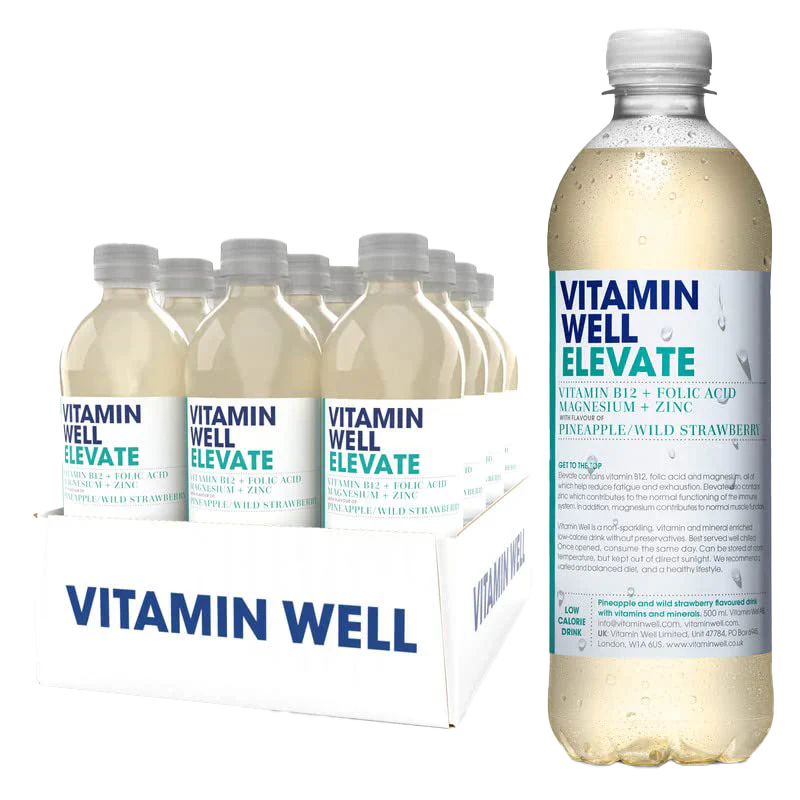 Vitamin Well Elevate - 12x500ml / Pineapple & Wild Strawberry - Vitamin Ready-To-Drinks