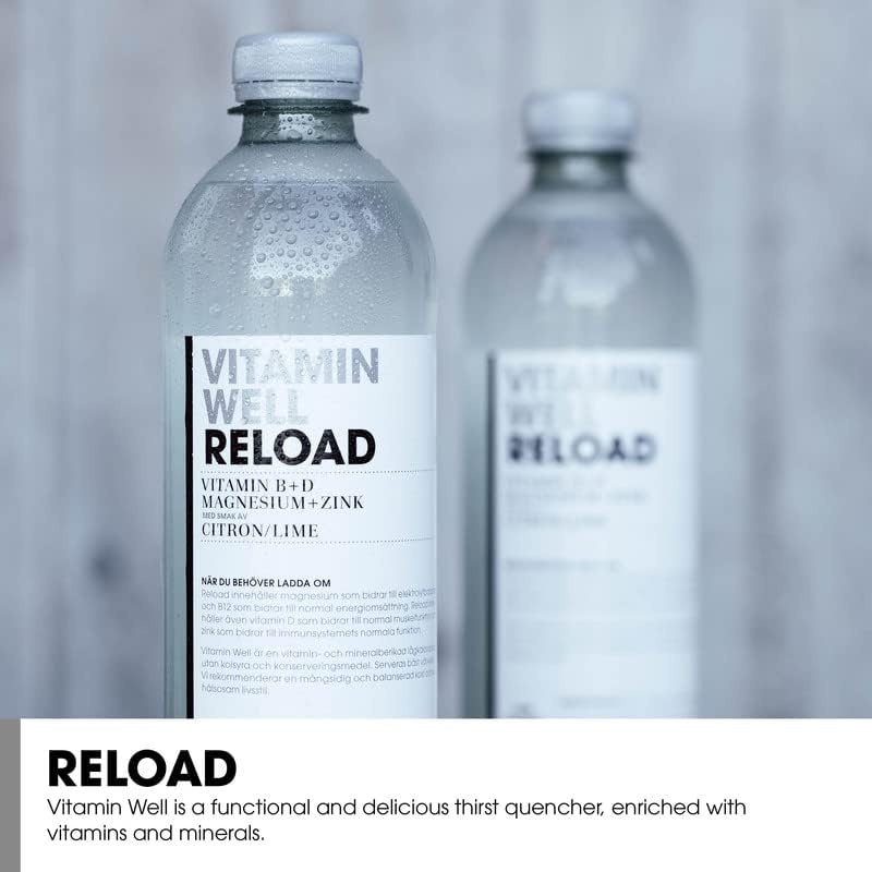 Vitamin Well Reload - 12x500ml / Lemon & Lime - Vitamin Ready-To-Drinks