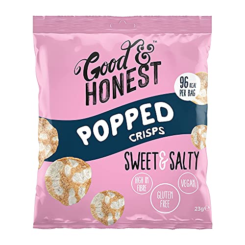 Good & Honest Popped Crisps - 24x23g / Sweet & Salty - Protein Crisps