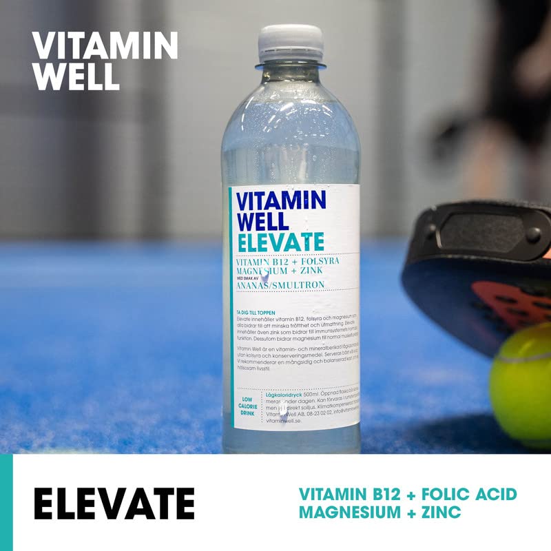 Vitamin Well Elevate - 12x500ml / Pineapple & Wild Strawberry - Vitamin Ready-To-Drinks