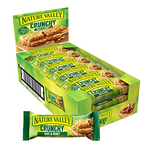 Display of Nature Valley Crunchy cereal bars made with natural wholegrain oats and honey