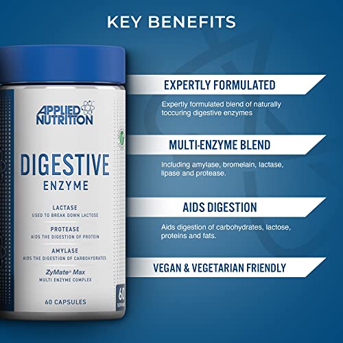 Applied Nutrition Digestive Enzyme - 60 Caps - Digestion Support Capsules