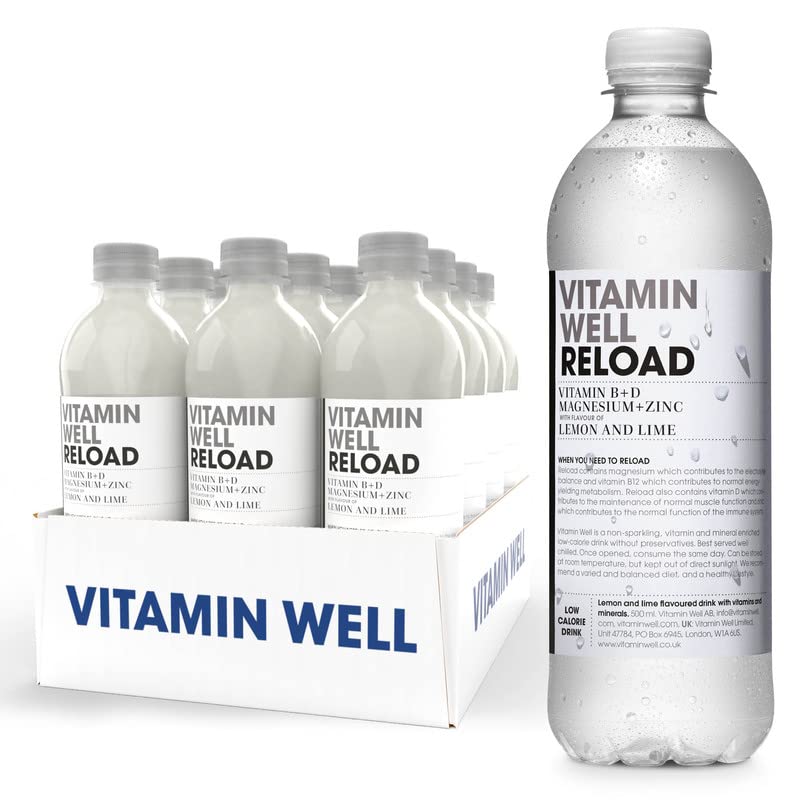 Vitamin Well Reload - 12x500ml / Lemon & Lime - Vitamin Ready-To-Drinks