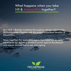 Feel Supreme NAD + Booster NR with Astaxanthin - 60 Veg Caps - Cognitive Support Capsules