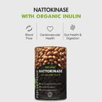 Feel Supreme Organic Nattokinase with Inulin Supplement - 60 Caps - British Brands BRI001