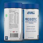 Applied Nutrition Probiotic Advanced Multi-Strain Formula bottle with billion CFU probiotic supplement
