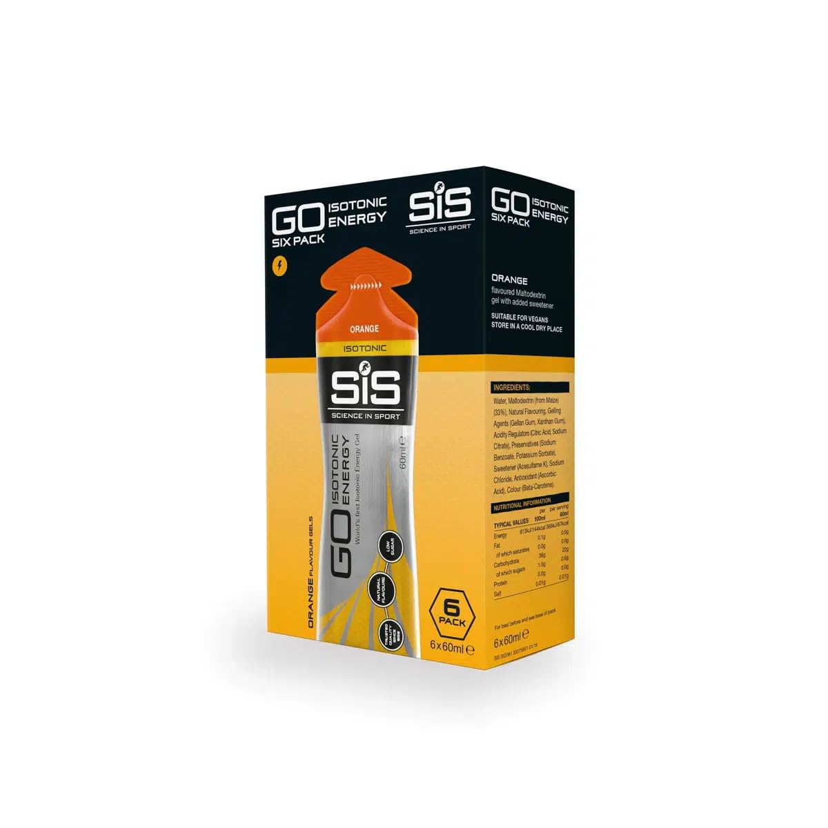SIS Isotonic Gels - 6x60ml / Orange - Energy Gels