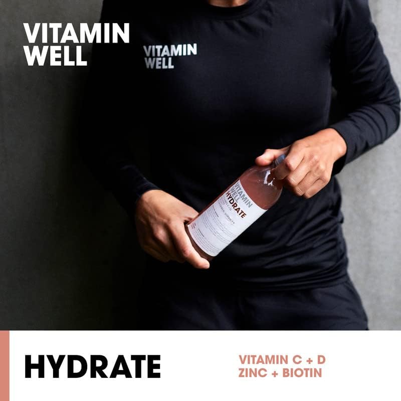 Vitamin Well Hydrate - 12x500ml / Rhubarb & Strawberry - Hydration Ready-To-Drinks