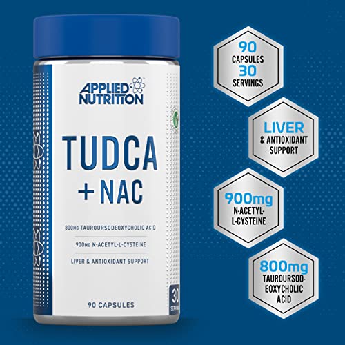 Applied Nutrition Tudca + Nac - 90 Caps - Antioxidant Support Capsules
