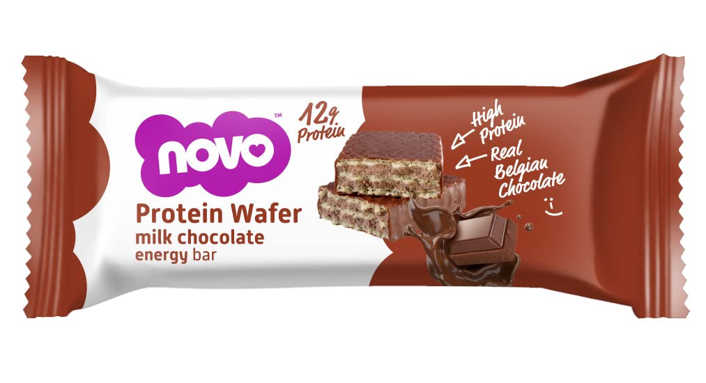 Novo Protein Wafer milk chocolate energy bar from Novo Nutrition Novo Protein Bar