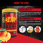 Mutant GEAAR peach mango vegan fermented amino acids powder for muscle growth