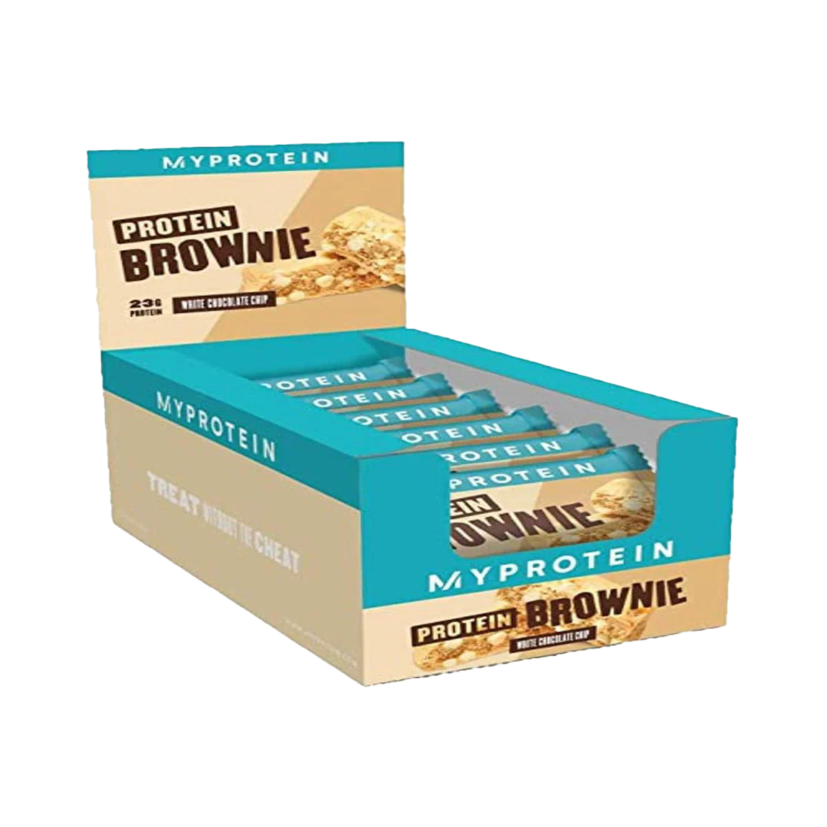 MyProtein Protein Brownie - 12x60g / White Chocolate Chip - Protein Brownies
