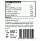 Natures Aid Digestive Enzyme Complex (with Betaine HCI) - 60 Tabs - Digestion Support Capsules