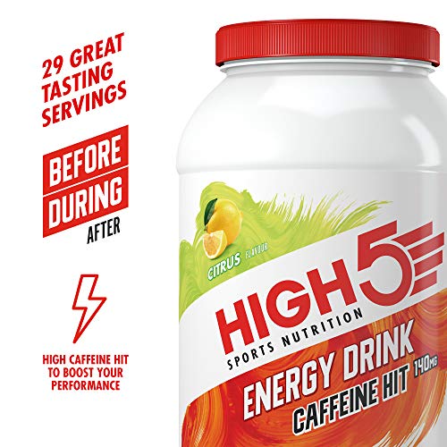 HIGH5 Energy Drink Caffeine Hit - 1.4kg / Citrus - Carbohydrate Powder