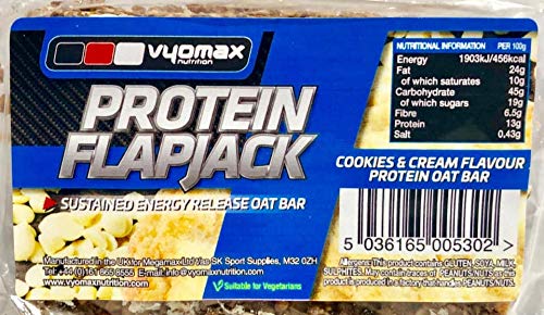 Vyomax Nutrition Protein Flapjacks Lemon Drizzle - 12x100g / Lemon Drizzle Flavour - Protein Flapjacks