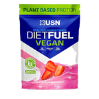 USN Diet Fuel Vegan strawberry-flavored vegan meal replacement shake powder
