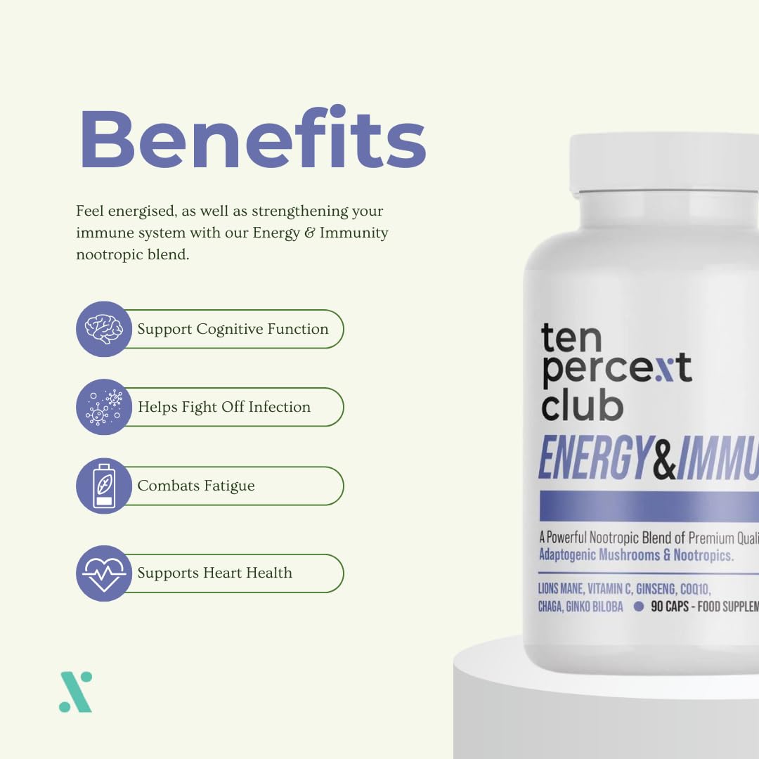 The Ten Percent Club Energy and Immunity - 90 Caps
