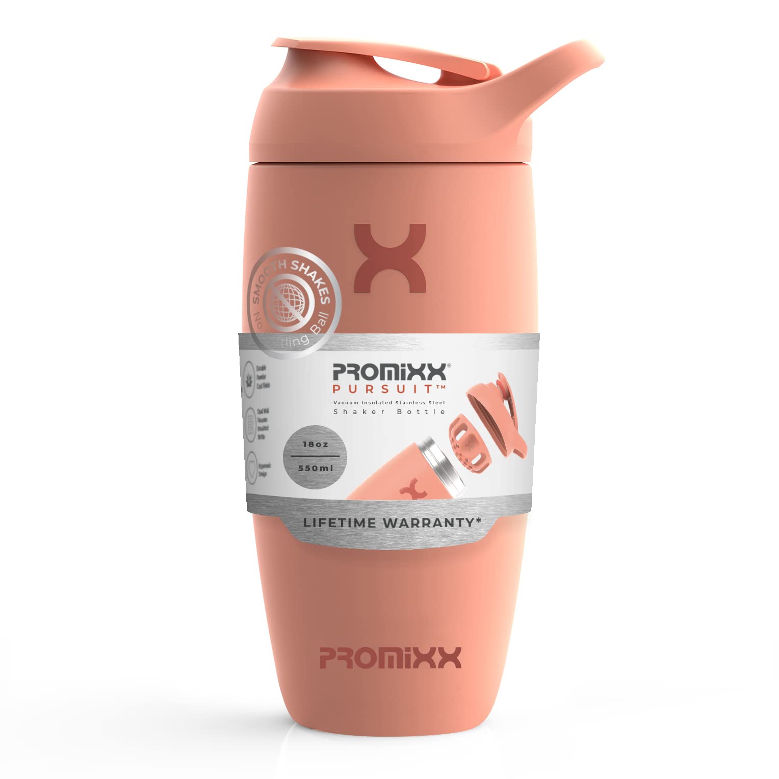PROMiXX Pursuit Stainless-Steel Shaker Bottle - Shaker Bottle (Less Than 2 Litres)