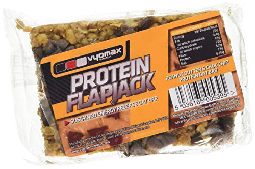 Vyomax Nutrition Protein Flapjacks - 12x100g / Peanut Butter & Choc Chip - Protein Flapjacks