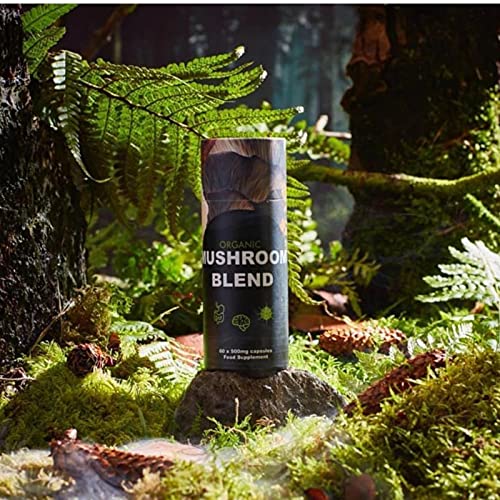 Feel Supreme Mushroom Blend - 60 Veg Caps - Mushroom Powder
