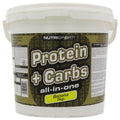 NutriSport Protein + Carbs banana-flavored powder for post exercise muscle recovery
