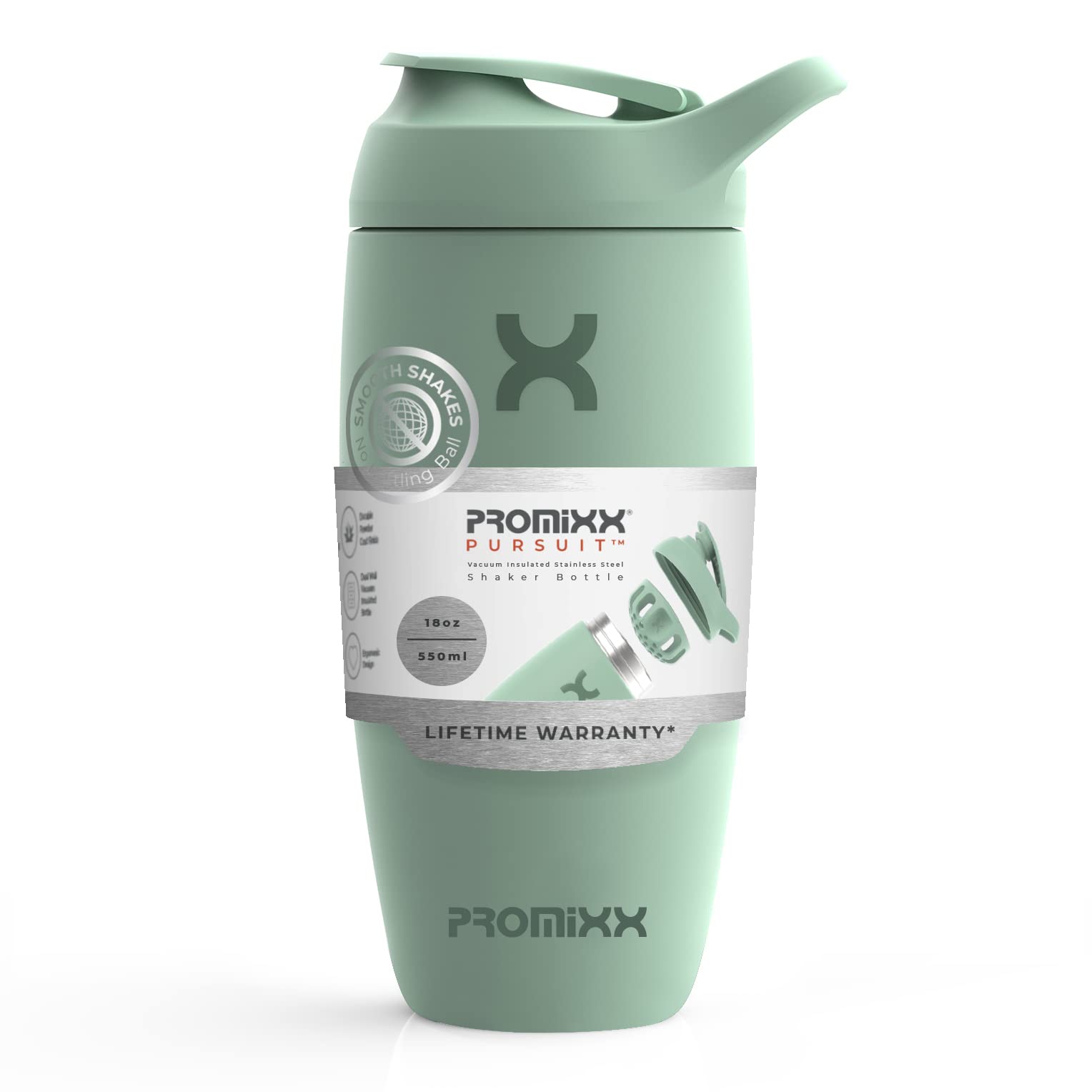 PROMiXX Pursuit Stainless-Steel Shaker Bottle - Shaker Bottle (Less Than 2 Litres)