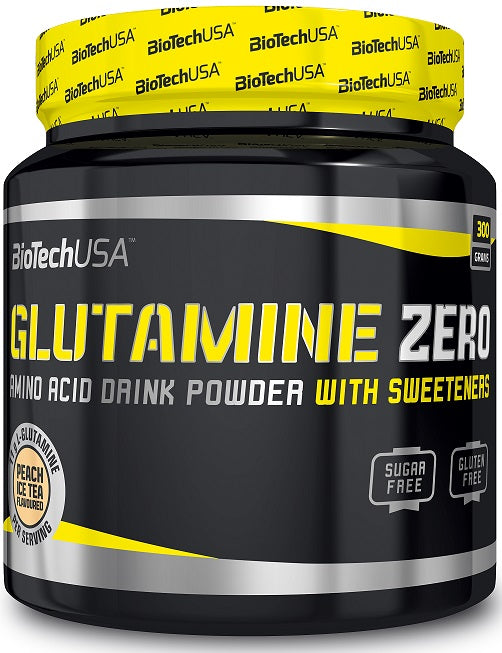 BioTech USA Glutamine Zero - 300g / Peach Ice Tea