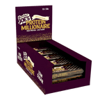 Box of Mountain Joe's Protein Millionaire bars on a white background