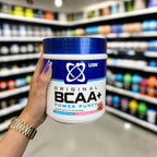 USN BCAA Power Punch tub in Watermelon flavor for muscle growth and protein synthesis