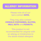 Allergy info for Misfits Plant-Based Protein Bar, a healthy plant-based protein bar