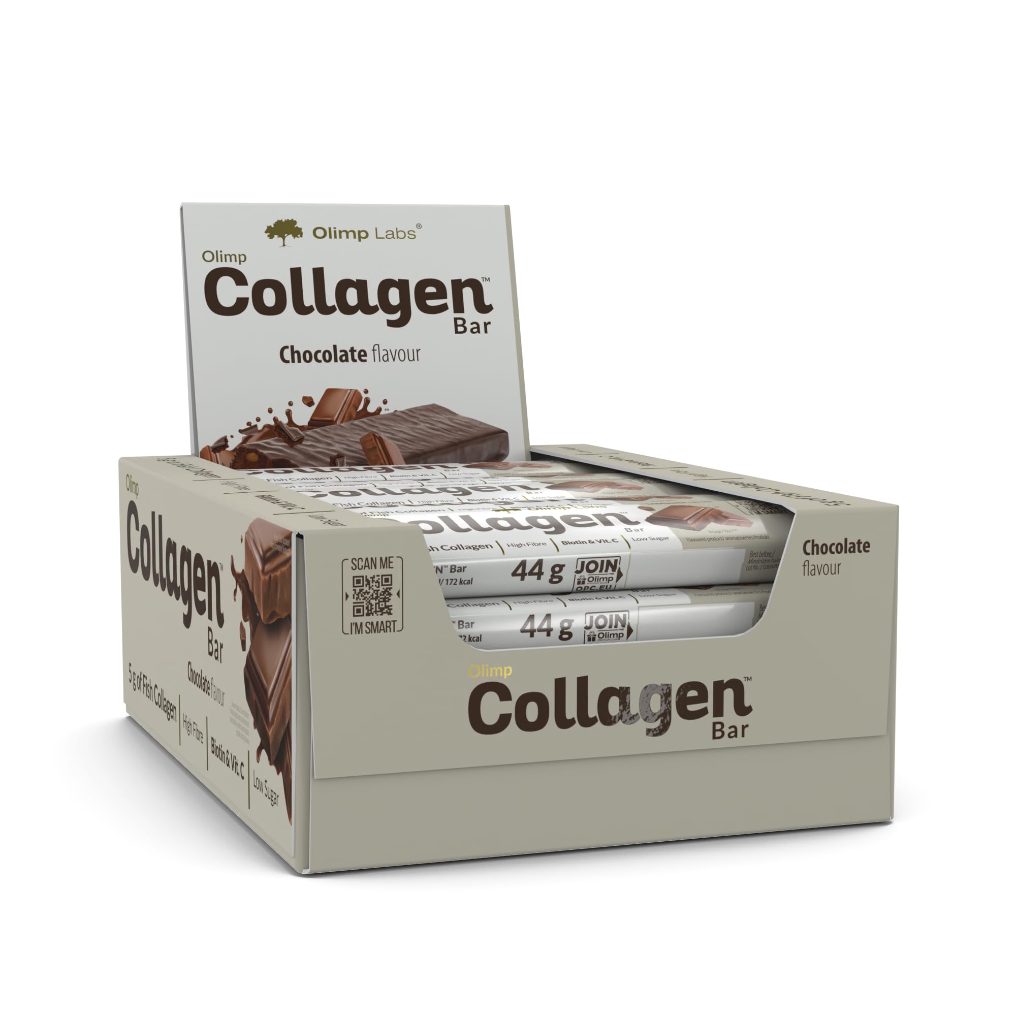 Olimp Sport Nutrition Collagen Bars 44g with fish collagen natural collagen flavor