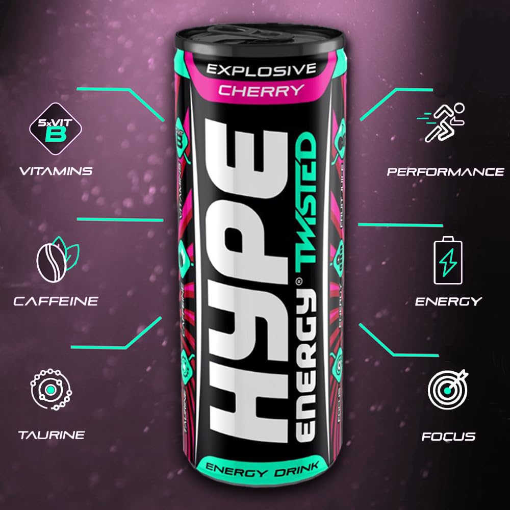 HYPE Mint & Lime - 24x250ml / Mojito Mint & Lime - Energy Ready-To-Drinks