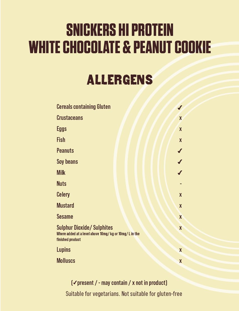 Snickers Protein Cookie - 12x60g / White Chocolate - Protein Cookies