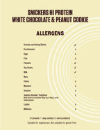 Snickers Protein Cookie - 12x60g / White Chocolate - Protein Cookies