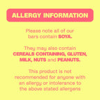 Allergy info for Misfits Plant-Based Protein Bar, a tasty plant-based protein bar
